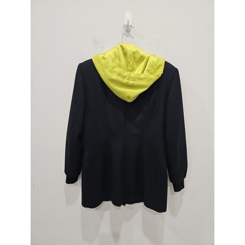 Escada Margaretha Ley Wool Black Jacket Blazer Removable Hoodie S - Picture 6 of 14